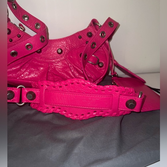 Balenciaga Le Cagole XS Shoulder Bag Purse Extra Small Pink Leather w/ Dust Bag - Picture 8 of 16